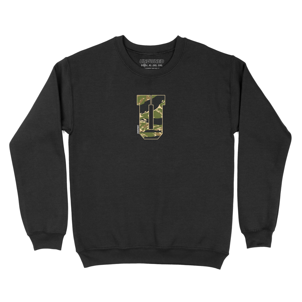 U logo Camo Crewneck (Black)