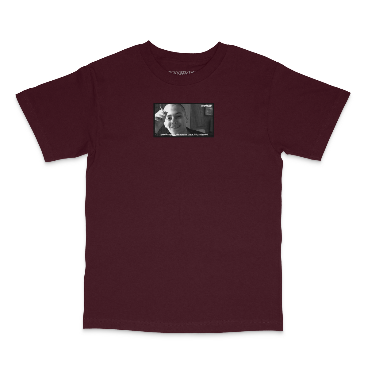 American History X Tee (Burgundy)