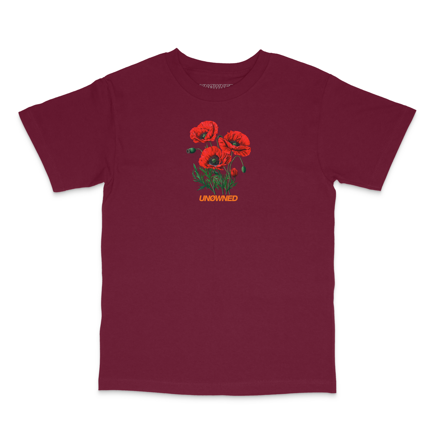 Poppy Tee (Burgundy)