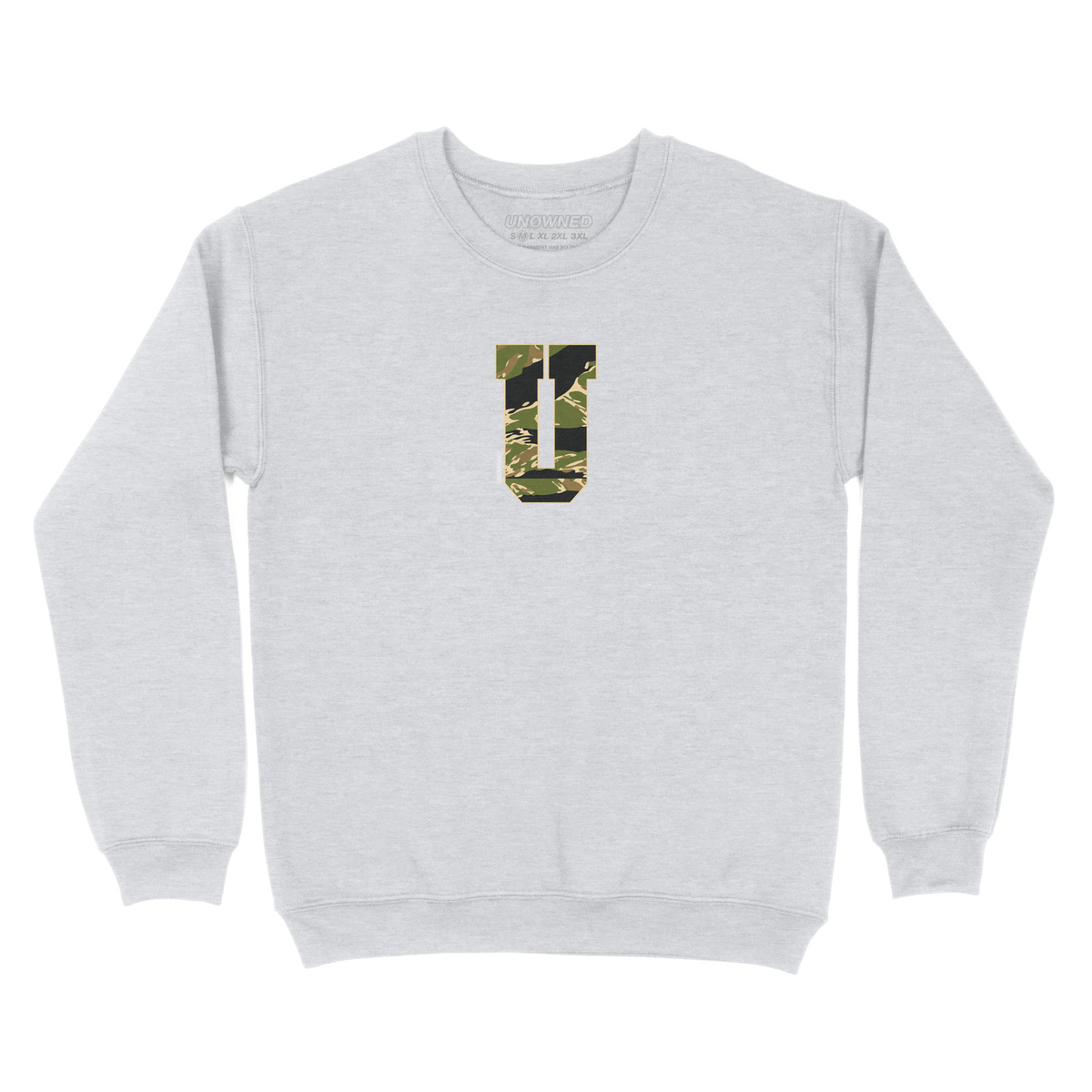 U logo Camo Crewneck (Ash)