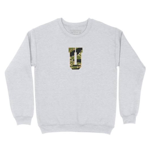 U logo Camo Crewneck (Ash)